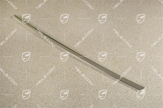 Trim strip / moulding / door shaft incl. seal, rear, Galvano silver, R