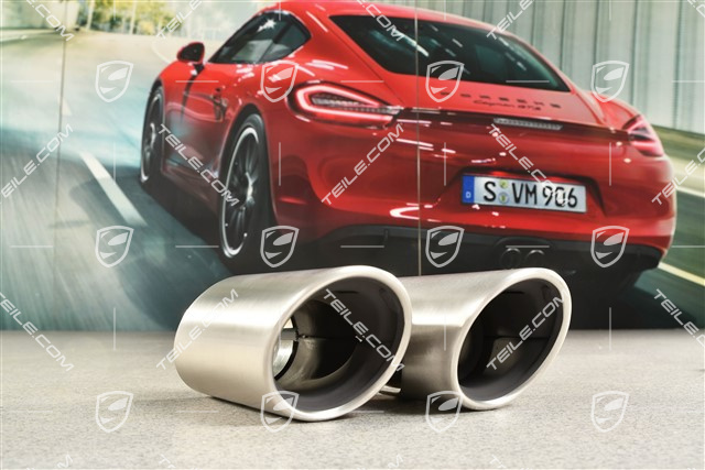 Tailpipe, round, Carrera 2S/4S, L