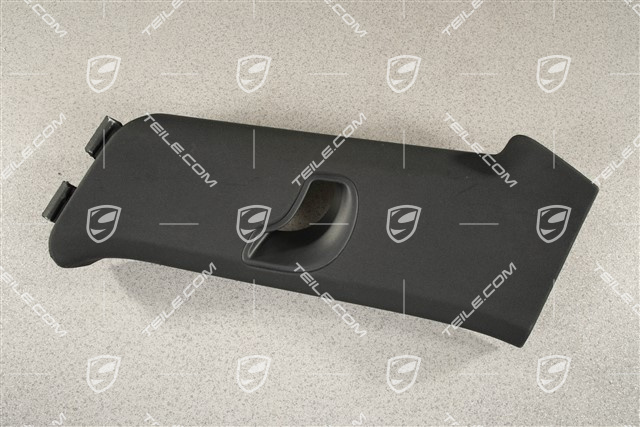 Tapicerka słupka-C, Materiałowa, górna część, czarna, R