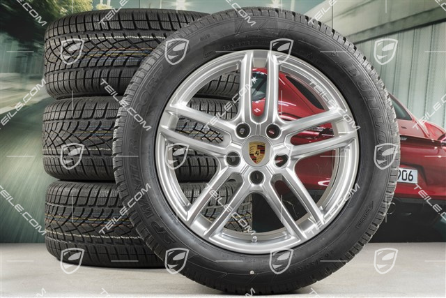 19" koła zimowe, komplet "Cayenne Turbo IV" facelift 2014->, felgi 8,5J x 19 ET59 + opony zimowe Dunlop 265/50 R19, z czujnikami ciśnienia, DOT 15