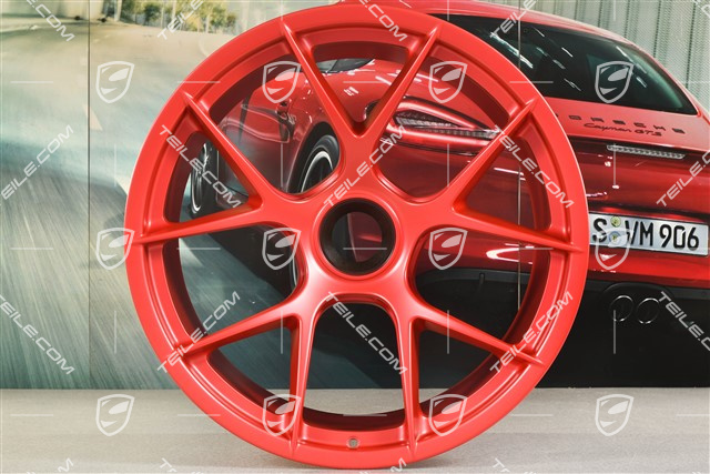 21" Lightweight construction magnesium wheel rim, 13J x 21 ET31, red