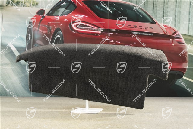 Trim, Seat frame, Tufted velour, Black, L