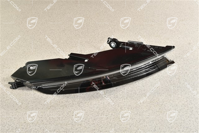 Rear light, in clear glass look (white smoked), L