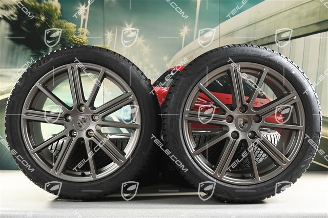 20-inch Panamera Turbo Winter wheel set, wheel rims 9,5J x 20 ET71 + 10,5J x 20 ET71 + NEW Pirelli winter tyres 275/40 R20 + 315/35 R20, Turbonit