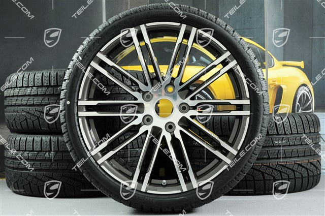 20" Komplet kół zimowych Turbo III, 8,5J x 20 ET51 + 11J x 20 ET70, opony zimowe Pirelli 245/35 ZR20 + 295/30 ZR20, z czujnikami ciśnienia RDK