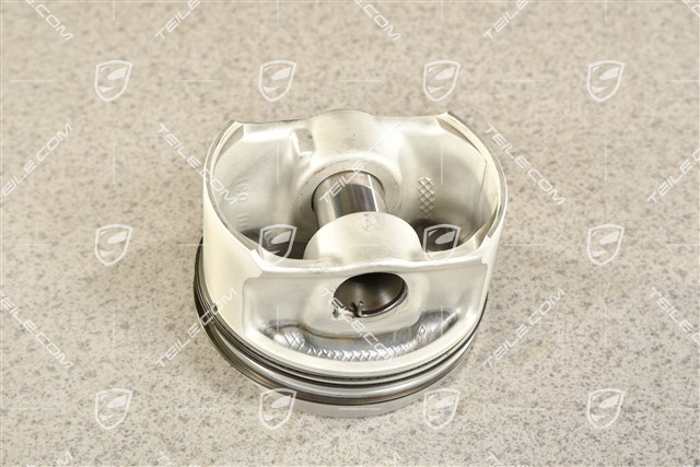 Piston complete with piston rings, snap rings / circlips, piston pin, 2,7L