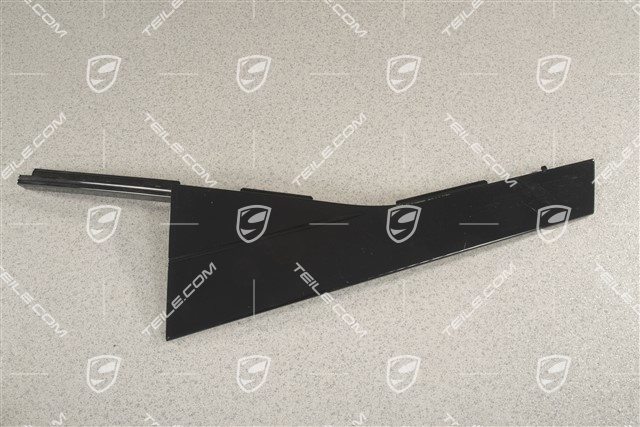 Rear door C-pillar outer cover, Black, L