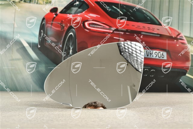 Lusterko wsteczne / drzwi, wypukłe ściemniane, podgrzewane, L