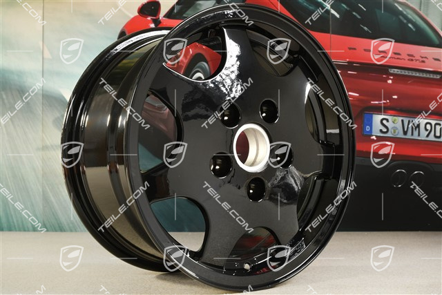 16" Felga Design 90, Carrera 2/4, 8J x 16 ET52,3, czarny wysoki połysk