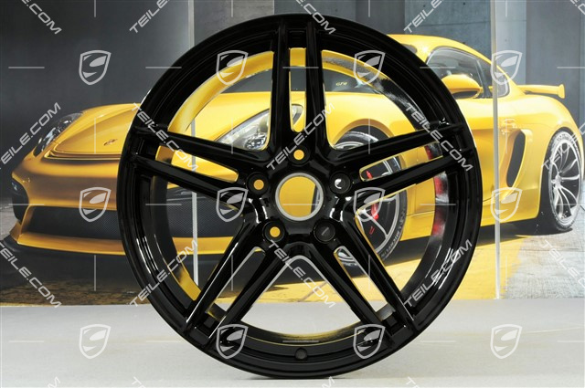 19" Felge Carrera VI, 11,5J x 19 ET56, schwarz hochglanz