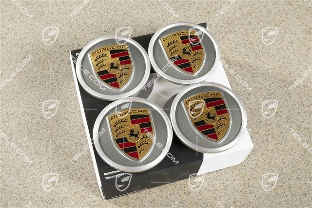 Wheel hub set (4 pcs.), Platinum Silver