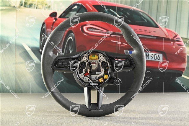 Sports Steering wheel GT multifunction, heated, Alcantara Race Tex Black