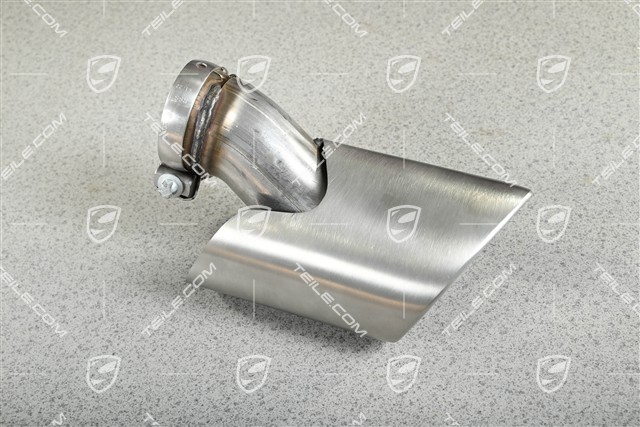 Tailpipe, outer, Panamera Turbo, L