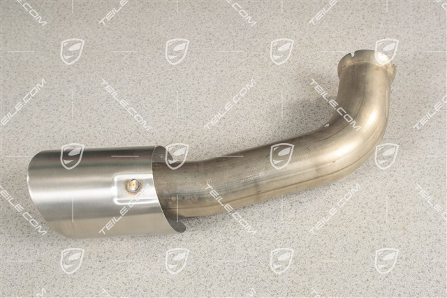 Exhaust system tail pipe, standard tailpipe, 4-pipe look, outer, R