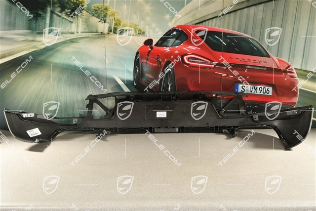 Rear bumper, lower lining, Black