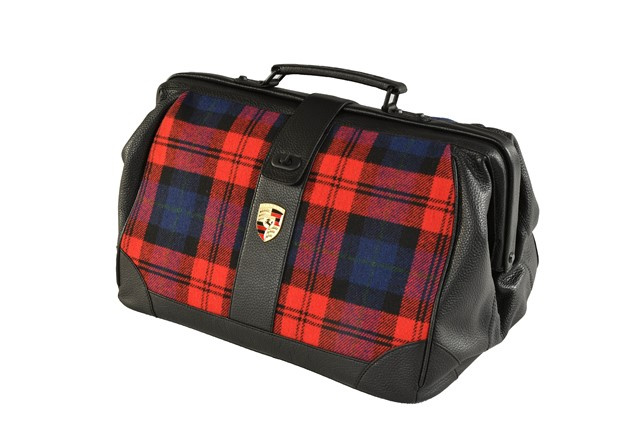 Porsche Classic Pflegeset mit Tasche (Schottenkaro Rot), für alle Modelle