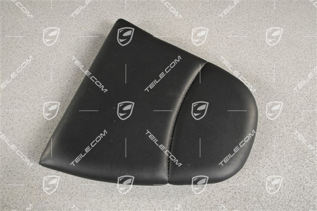 Notsitzkissen, Kunstleder, Schwarz, L