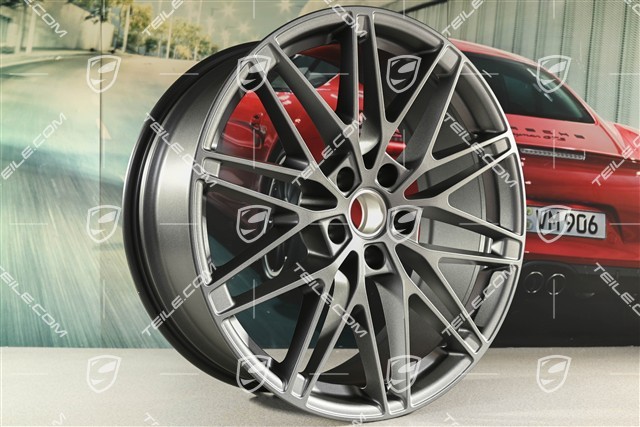 22" Macan RS Spyder Design Felge, 9J x 22 ET29, vesuvgrau