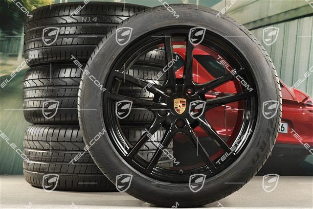 20" Cayenne Coupé Sport Sommerräder Satz, Felgen 9J x 20 ET50 + 10,5J x 20 ET55 + Pirelli P Zero Sommerreifen 275/45 R20 + 305/40 R20, mit RDK-Sensoren