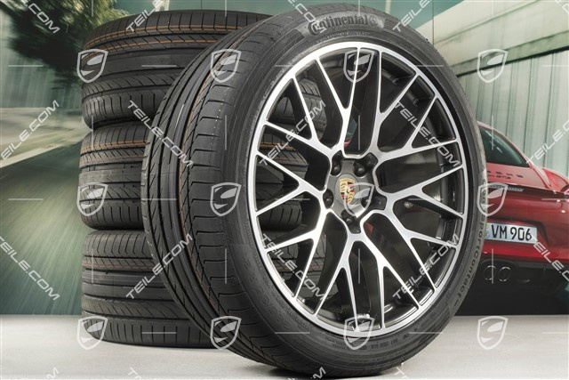 21" koła letnie, komplet, RS Spyder Design, felgi 9,5J x 21 ET27 + 10J x 21 ET19 + NOWE opony letnie Continental 265/40 R21 + 295/35 R21, z czujnikami ciśnienia