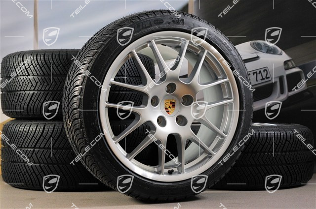 20" Komplet kół zimowych RS Spyder, felgi 9,5J x 20 ET65 + 10,5J x 20 ET65 + NOWE opony zimowe Michelin Pilot Alpin 4, 255/40 R20 + 285/35 R20