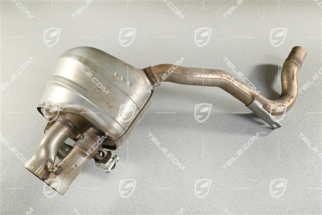 Rear exhaust muffler , without tail pipes, L