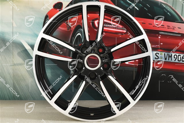 20" felga Cayenne Sport, 10,5J x 20 ET64, czarny wysoki połysk