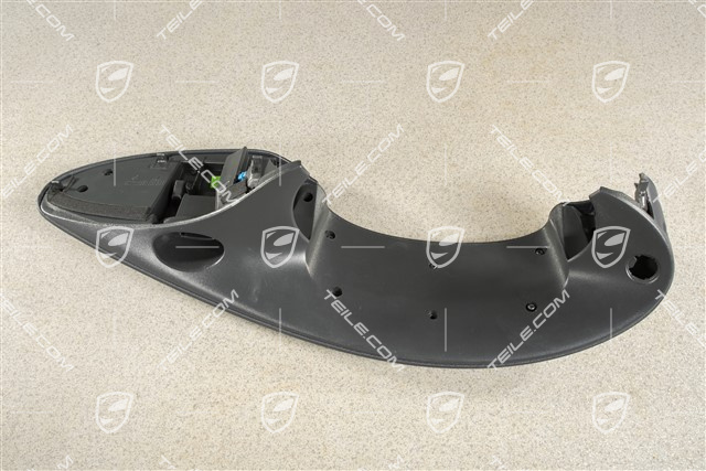 Dashboard trim / Instrument cluster cover, Leatherette, Metropole blue