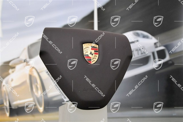 Airbag, 3-spoke, leather, cocoa