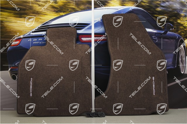 Fußmatten-Satz 2-teilig, nur für Cabrio Modelle mit BOSE Surround Sound-System, cocoa (braun)