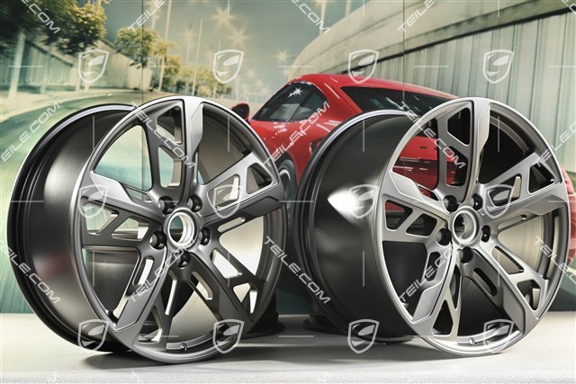 21" Felgensatz Cross Turismo Design, 9,5J x 21 ET60 + 11,5J x 21 ET66, in Turbonit