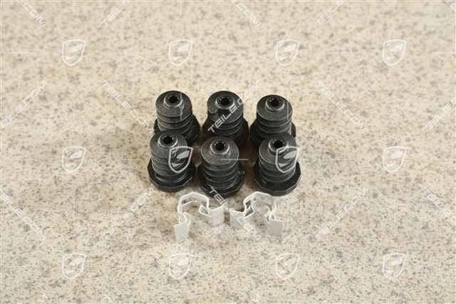 Elementy montażowe dolnej części tylnego spoilera