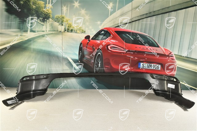 Rear bumper lower cover / lower lining, Black matte