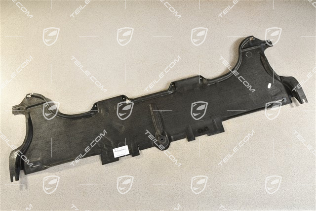 Underbody covering, rear