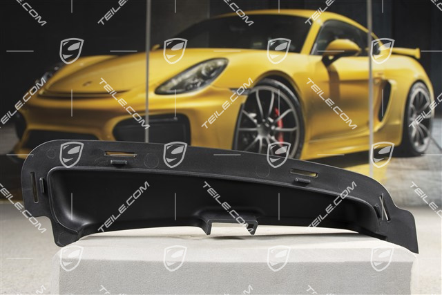 Air guide, black matte, L