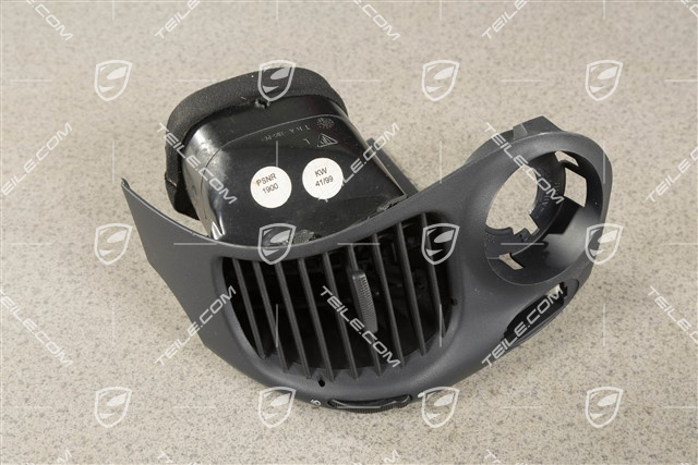 Dashboard side vent / defroster trim / cover, Metropole blue, L