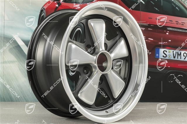 15-inch Fuchs wheel rim 7J x 15, prod. year 1981, restored