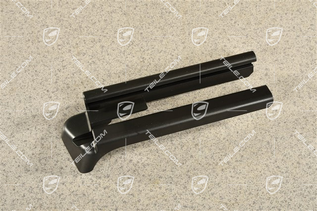 Front seat rail cover, Black, L