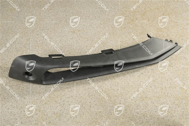 Lamelka / blenda kratki zderzaka, czarny mat, Carrera 4, PDC, L