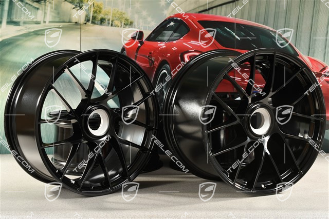 20" komplet felg Turbo Sport III, centralne mocowanie, 9J x 20 ET51 + 12J x 20 ET63, czarny wysoki