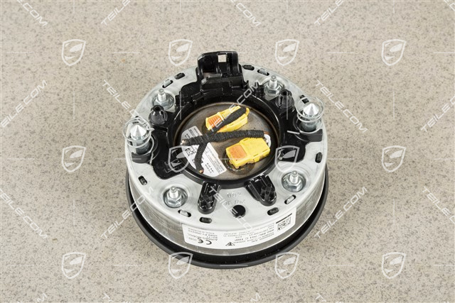 Airbag-Einheit, Leder, Schwarz