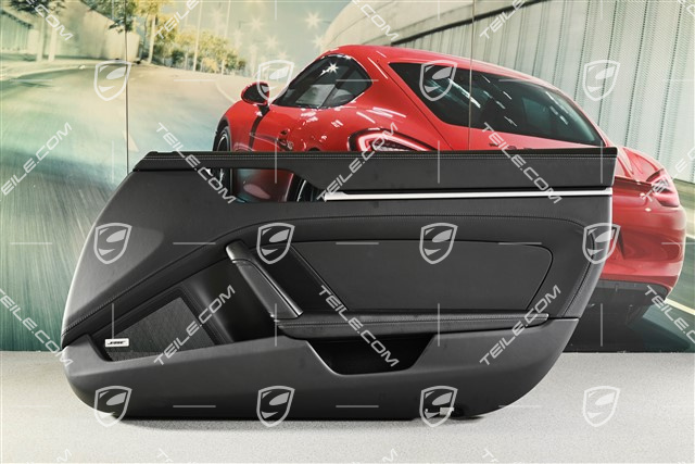 Tapicerka drzwi, skóra, czarna, Bose, R