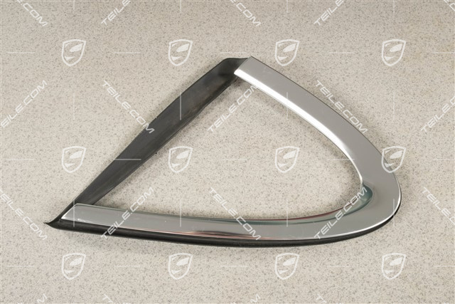 Moulding, Side window, Rear, Aluminium, R