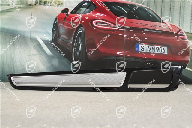 Blende, Tür, vorne und hinten, Aluminium gebürstet, L