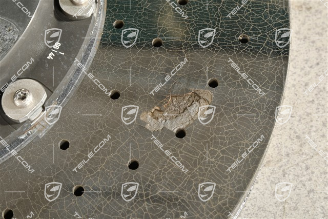 PCCB ceramik brake disc, 20-inch / 420mm, damaged, R