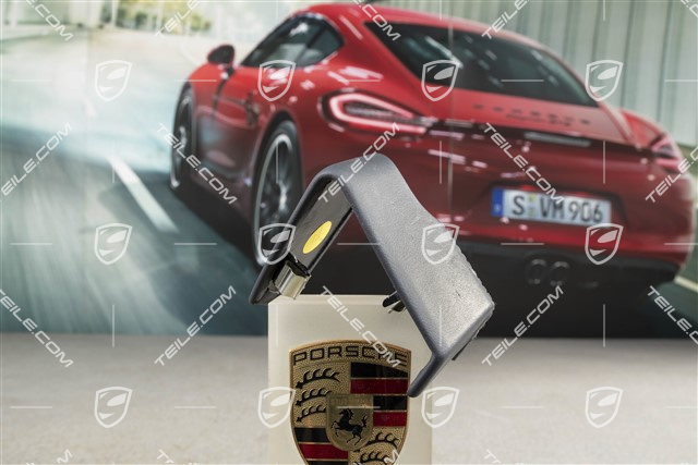 Blenda ze skóry, rączka drzwi, wewnętrzna, Sea blue, L