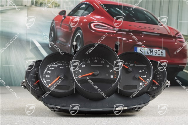 Instrument cluster, C2/C4/C4S, 6-speed manual transmission, USA