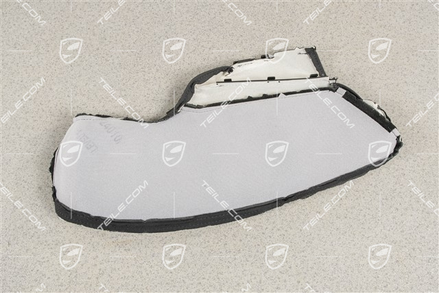 Lehnenbezug, Seitenteil, Leder glatt, Schwarz, R