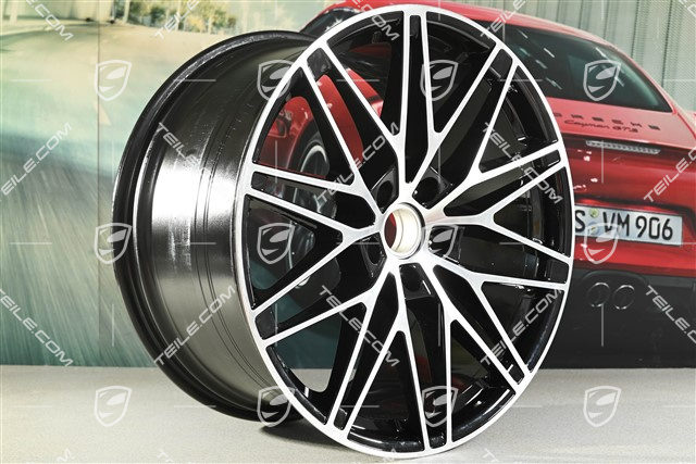 22" felga RS Spyder Design, tylna, 11,5J x 22 ET52, czarny wysoki połysk