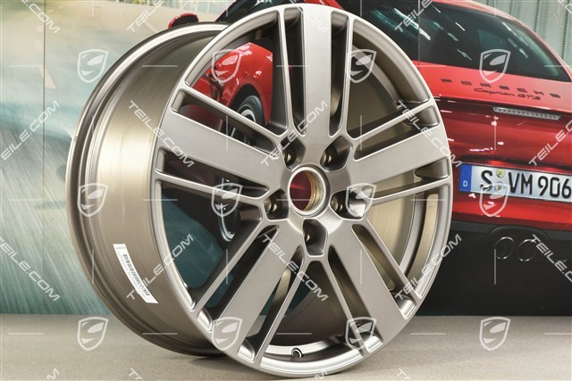 20" Felga Panamera Design 2, 9,5J x 20 ET71, Platinum satynowy mat